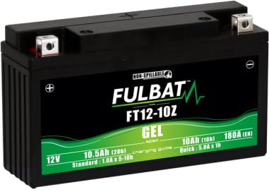 Batería de moto BATERÍA BT12-10Z BS Compatible con ZONTES Urban 125 AÑO 2022 BATERÍA BT12-10Z BS SUMINISTRADA Lista Y CARGADA para Usar 10AH AMPERIOS 12 VOLTIOS 194X112X59MM