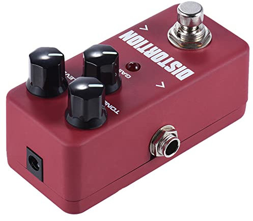 Kokko FDS2 Mini-Verzerrung Pedal Compact Leichtes Handheld-Gitarren-Effekt-Pedal mit Klassischem Ton 2-stufiges Design True Bypass für E-Gitarre