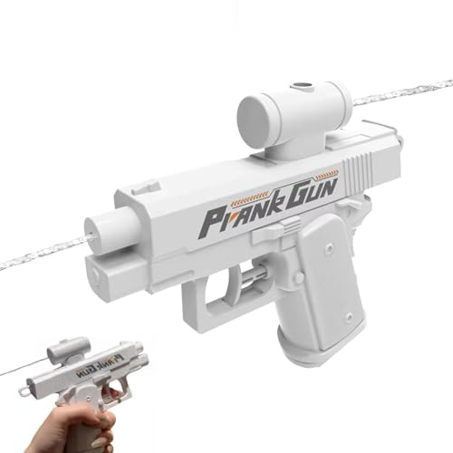 Prank Water Gun, Prank Gun, Prank Squirt Gun, Streich-Wasserpistole, Zwei-Wege Kreativer Wassersprinkler, Lustige Wasserpistole für Erwachsene und Kinder (Weiß)