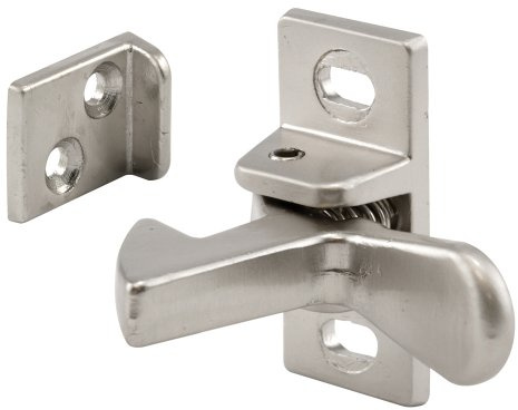Prime-Line U 10882 Cabinet Door Elbow Catch, Cast Aluminum, Satin Nickel (Single Pack)