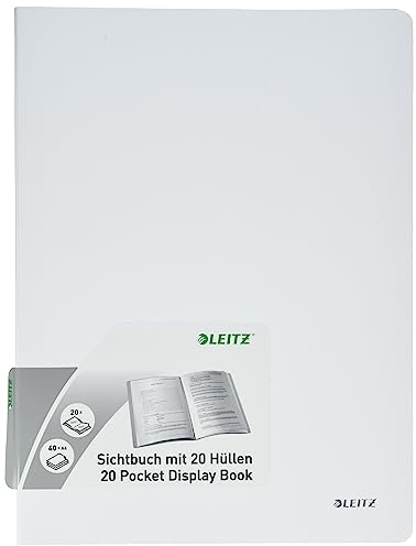 Leitz 39580004 Sichtbuch Style, A4, PP, 20 Hüllen, arktik weiß
