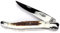 Forge De Laguiole Taschenmesser - 12 cm - Griff Hirschhorn - Klinge 10 cm glänzend - Backen glänzend