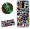 DasKAn Luminosa Custodia per Huawei Mate 20 Lite,Fluorescente Colorato Pittura Nottilucente Glow in Dark Cover Antiurto Flessibile TPU Silicone Custodia Protettiva per Huawei Mate 20 Lite,Graffiti