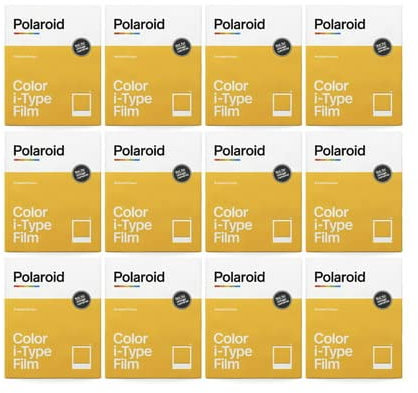 Polaroid Originals 4965 Color i-Type Film, Pellicola Istantanea ottimizzata per le fotocamere i-Type, 96 foto, 12 pezzi