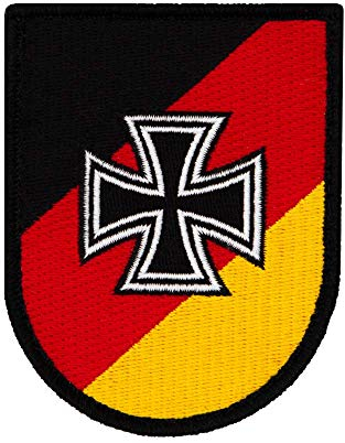 Café Viereck ® Bundeswehr Reservisten Patch Gestickt mit Klett - 7 cm x 9 cm