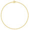 PLANETYS - Chaîne de Cheville Argent 925/1000 Plaqué Or Jaune 18 Carats Maille Figaro (1+3) Largeur: 1.5 mm