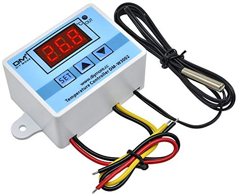 diymore Termostato Digital,Controlador de Temperatura,Digital Refrigeración y Calefaccion Regulador W3002 AC 110V-220V con Sensor