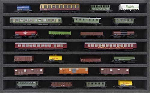 Feldherr Schaumstoffeinlage Spur TT - liegend - 7 Stege für Modelleisenbahn - DS040A001