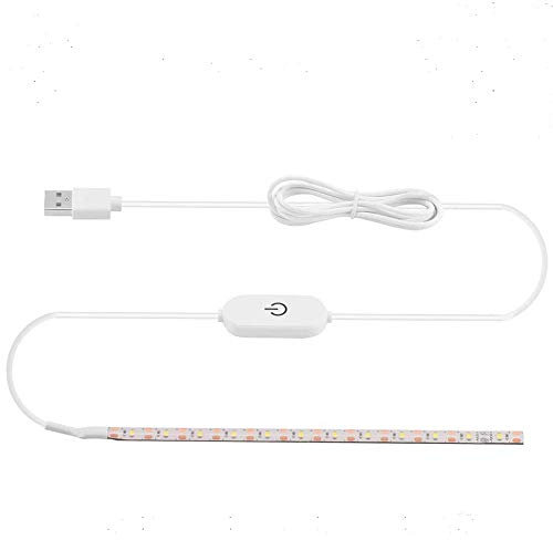 USB de la máquina de coser de la luz de la máquina de coser de 5 V 3,6 W súper brillante 30 cm LED tira de luz con regulador táctil IP55 impermeable 30 cm para el fondo del gabinete de la TV