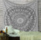 RAJRANG Mandala Wandtuch - dekorative Strandtuch Hippie Tapisserie Elefant Wurf Tapisserie - 230 x 213 cm - Grau