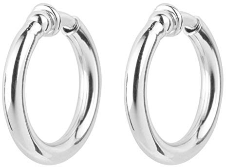 Traveller Ohrclip Creolen - Damen - Ø 25mm - platiniert - 155049