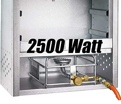Angel Berger Gasheizung Gasbrenner für Räucherofen 2,5 kW Heizung Räucherschrank Räucherheizung 2500W