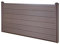 Mendler WPC-Sichtschutz Sarthe, Windschutz Zaun, WPC-Pfosten Basiselement niedrig, 1,95m - braun