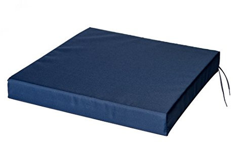 SOFTILLO Patio Chair Cushions with Seat Tie | Indoor and Outdoor Furniture Seating | Water-Resistant Polyester | Kitchen Dining, Lawn & Garden, Coffee Shop Use | Dark Blue 40x40x4cm