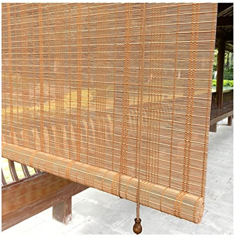 SHUDONGDEN Cortina di bambù,Tapparella Avvolgibile bambù,Tende A Rullo per Finestre in Legno, Tende per Finestre Filtranti in bambù per Interni, Casa, Ufficio, Cucina,W65xH180cm/W26xH71in