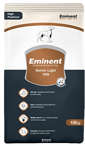 Eminent Senior Light (1x 15 kg)| High Premium Hundefutter |Trockenfutter für ältere und übergewichtige Hunde
