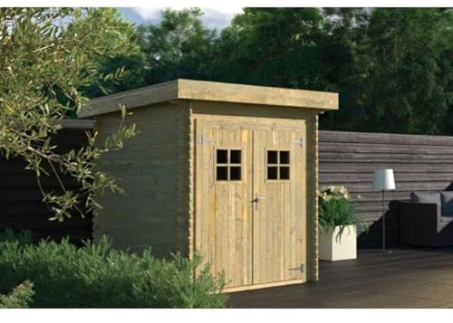 Gartenhaus/Blockhütte Ilse 200 x 200 cm Fonteyn Hochdruck-Imprägniert