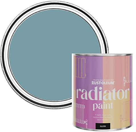 Rust-Oleum Blue Heat Resistant Radiator Paint in Gloss Finish - Pacific State 750ml