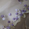 yard ricamo prugna fiore pizzo patch patch per abbigliamento applicazioni floreali dorate pizzo rifilatura vestiti fai da te accessori-18 cm di larghezza viola 007