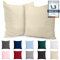 Kissenbezug 40x40 Baumwolle Renforcé (2er-Set) - Beige - Dicht gewebt mit 57 Fäden/cm² - 40x40cm Kissenbezug - Oeko Tex Zertifiziert - Dreamzie