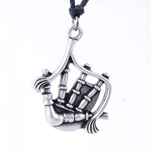 DFRIZ Halskette anhänger schmuck Vintage Musik Halskette Schottische DUDELSÄCKE Instrument Seil Kette Schmuck Kunst Liebhaber Geschenk