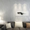 Bekasa 0.53 x 10 m Vliestapete, Moderne Tapeten Vliestapete, 3D-Wellen Tapeten Trends Wohnzimmer für Schlafzimmer TV Sofa Hintergrund (Silber)