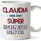 MUGFFINS Tazas Personalizadas para HIGIENISTA DENTAL mujer - En Español - Eres Súper - 11 oz / 330 ml - Regalo Personalizable original y divertido