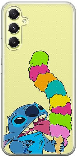 ERT GROUP mobile phone case for Samsung A34 5G original and officially Licensed Disney pattern Stitch 015 optimally adapted to the shape of the mobile phone, case made of TPU