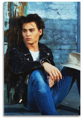 Johnny Depp 10 Poster, Charakter-Cover-Poster, Wandposter, Sänger und Schauspieler, Kunstdruck, ästhetisches Wandbild, ästhetische Leinwand, moderne Wohnzimmer-Schlafzimmer, Dekoration, 30 x 45 cm,