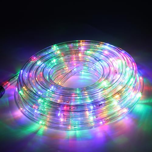 Daromigo 40m LED Schlauch Außen, 960 LEDs Lichtschlauch Wasserfest, Bunt Mit Speicherfunktion & 8 Modi für Außen Innen Party Hochzeit