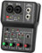 USKI Mezclador de Audio Profesional Tarjeta de Sonido de Interfaz con Consola mezcladora de Monitor for grabación de Estudio, Ordenador de Canto, PC, alimentación Fantasma de 48V