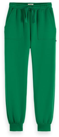 Scotch & Soda Modal Sweatpants with Cuff Pantaloni della Tuta, Bright Green 351, XL da Donna
