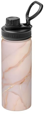 Rose Gold Marble Print 18oz Sports Insulated Kettle Stainless Steel Gym& Sport Bottles Insulated Kettle