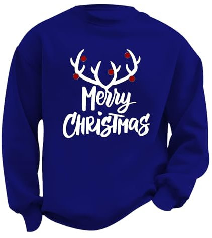 HUOQI Weihnachtspullover Herren Lustig Winter Fleece Warm Bottoming Shirt Weihnachten Gedrucktes Damen Sweatshirt Fit Bottoming Weihnachts Sweatshirt Herren Schwarz (H, M)
