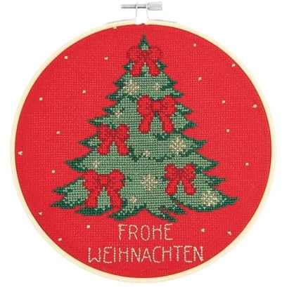Rico Design Stickpackung für Bild Tannenbaum im gezählter Kreuzstich
