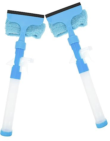 IWOWHERO 2stücke Multifunktions-glaswischer Wasserstrahl-fensterwischer Glasreinigungswischer-werkzeug Fliesen-wasserstrahlwischer Schmutzentfernungswischer Für Duschtüren Spiegel