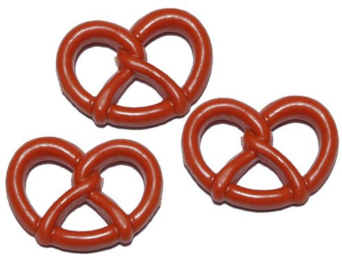 alles-meine.de GmbH 3 TLG. Set: Miniatur Brezel/Brezn - für Puppenstube Maßstab 1:12 - Brezeln Puppenhaus Puppenküche Küche Brezerl Teig Brezelbäcker