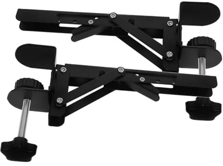 ULTECHNOVO 2pcs Ergonomic Desk Extender Clamp Shelf Adjustable Aluminum Arm Rest Support Tray for Desktop No Drilling Needed Suitable for Office and Home Use