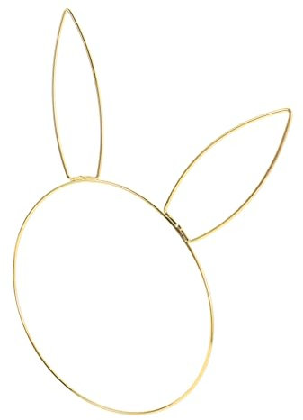 Alipis Hasenkopf Reifen Der Ring Hasenkopf Runder Ring Dekoration Osterhasen Ring Osterhasen Kopf Ornament Osterhasen Kopf Ring Hasenkopf Kreis Dekoration Aus Eisen Golden