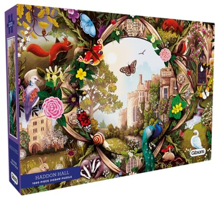 Gibsons Puzzle Haddon Hall 1000 Teile - Lernspiel für Erwachsene