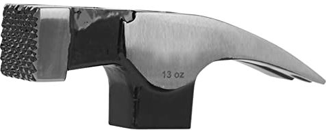 Aramox Claw Hammer Head High-Carbon Steel Hammer Head 13oz, Right Angle Woodworking, Heavy Duty Tool, Double V Type Nail Removing Design, for Concrete Dressing and Grinding, with