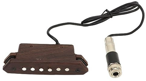 Dilwe Amplificador de Guitarra Amplificador de Bobina Doble: los Agujeros Recogen para Transmisión de Sonido Estable, Instalación Cómoda, Grabación Versátil, Guitarristas, Material ABS