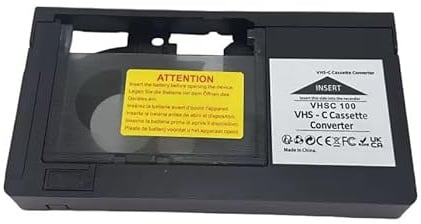 RuiJOTWAT Kassettenadapter, Videokonverter-Box-Adapter für VHS auf VHSC, nicht kompatibel mit 8-mm-Mini-DV Hi8