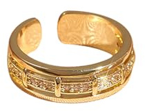APUUESN Sterling Silber Armreif Ring Set für Damen Silber/Gold/Roségold,Geschenke für Freundin,Geburtstag