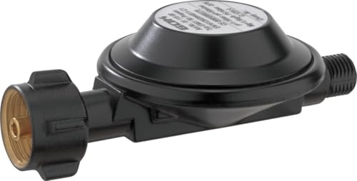 GOK Gasregler 37 mbar mit 1,5 kg/h mit Schlauchbruchsicherung für Gasgrills oder Gaskocher