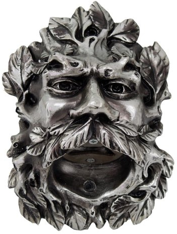 Cool Celtic Green Man Wall Mounted Bottle Opener