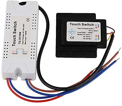 ZIJIA AC170/240V On/OFF Bathroom Mirror Isolated Touch Switch XD-621 for Light Lamp