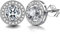 Lydreewam Ohrstecker Ohrringe Damen 925 Sterling Silber mit 3A 6mm Zirkonia