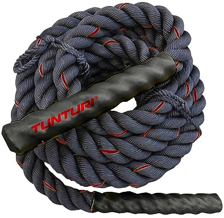 Tunturi Fitnessseil, Battle Rope, 15 Meter (12 kg), Functional Training Seil