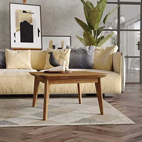 Krok Wood Couchtisch Paris aus Massivholz (Eiche, 75 x 75 x 45 cm)